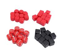 Xiuganpo Set di 6 Dadi da 16mm, 40 Pezzi Dadi da Gioco a con Borsa per | Dadi di plastica classici per giochi da tavolo, attività matematiche, apprendimento in bomboniere