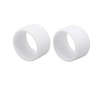 Xiuganpo Set di Anelli per Racchetta in Silicone 2 Pezzi Comoda Impugnatura per L'assorbimento del Sudore per Giocatori di Tennis Materiale di Alta qualità (White)