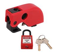 Xiuganpo Set di Blocco Universale Compatto per Interruttore Automatico Dispositivo di Blocco Sicuro e Facile Installare per Energia Elettrica Chimica Industriale Petrolio Nylon Ottone 1 Set