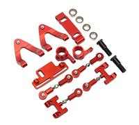 Xiuganpo Set di Coppe Sterzo per Braccio Oscillante Superiore e Inferiore in Metallo per Auto RC WPL D12, Set in Lega di Alluminio di Alta qualità per Migliorare le Prestazioni per gli Hobbisti