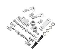 Xiuganpo Set di Coppe Sterzo per Braccio Oscillante Superiore e Inferiore in Metallo per Auto RC WPL D12, Set in Lega di Alluminio di Alta qualità per Migliorare le Prestazioni per gli Hobbisti