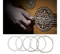 Xiuganpo Set di Corde in Nylon di Ricambio per Corde per Oud, in Resistente Rame Placcato Argento per Un'eccellente Risonanza per gli Amanti Dell'oud (10)