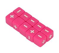 Xiuganpo Set di Dadi Plus Minus 20 Pezzi di Dadi per Operazioni Matematiche di Colore Brillante per Bambini Che Imparano in Plastica 16 Mm (PINK)