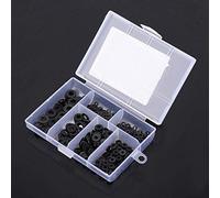 Xiuganpo Set di Guarnizioni per Rondelle Piatte in Nylon 500 Pezzi - Lunga Durata - Previene Perdite e Danni Ideale per Spaziatura, Bloccaggio e Riduzione delle Vibrazioni M2-M6 (BLACK)