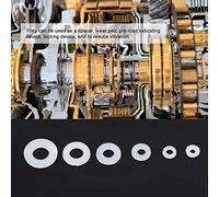 Xiuganpo Set di Guarnizioni per Rondelle Piatte in Nylon 500 Pezzi - Lunga Durata - Previene Perdite e Danni Ideale per Spaziatura, Bloccaggio e Riduzione delle Vibrazioni M2-M6 (WHITE)