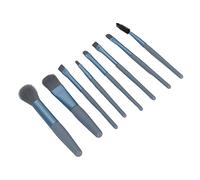 Xiuganpo Set di Pennelli per Trucco, 8 Pennelli Cosmetici Professionali con Setole Morbide e Dense, per Trucco Morbidi per Sfumare con Versatili Contorni del Viso per Donne e Ragazze (BLUE)