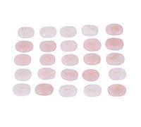 Xiuganpo Set di Pietre da Meditazione con Antiche Rune Fotak Intagliate - Set di 25 Pietre Naturali per Guarigione, Decompressione (Pink)