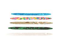 Xiuganpo Set di Plettri Professionali per Oud da 5 Pezzi, Design Stampato in Plastica ABS, con Coordinazione della Forma per Strumento Musicale a Corde di Liuto Oud Ud Risha Yueqin Moon