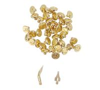 Xiuganpo Set di Punte per Legna in Ottone da 43 Pezzi per Progetti Artigianali, Comprese Lettere, Numeri e Simboli, Perfetti per gli Appassionati del Fai da Te