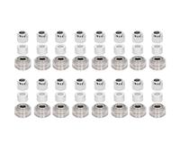 Xiuganpo Set di Ruote POM con Distanziatore Eccentrico a Colonna Tonda Set di Pulegge per Stampante 3D Velocità Elevata Elevata Precisione di Stampa per Anet Serie E10 8020 3030 (Puleggia trasparente)