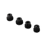 Xiuganpo Set Pignone Motore RC, M1 5mm, 12-15T, 4 Pezzi | Acciaio legato al molibdeno, 25DP, temprato, trattato termicamente per 1/8 RC Car Truggy SC Truck Buggy, albero da 5 mm