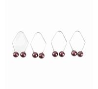 Xiuganpo Smile Beauty Dimple Maker Comodo Trainer per Fossette per il Viso, 2 Paia di Clamp/Holder per Fossette per Aggiungere Fascino Al Tuo Sorriso (Rosso scuro)