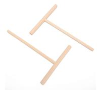 Xiuganpo Spargi per Pastella a Forma di T, Realizzato con lo Spargitore di Crepe a Forma T Liscia con 2 Pezzi per la Famiglia per la Preparazione di Pancake di Crepes, Omelette,