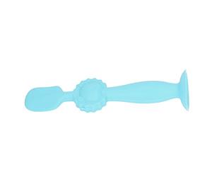 Xiuganpo Spatola per Crema per Pannolini per Bambini, Facile da Usare, Morbido Silicone per un Uso Delicato, Base a Ventosa, Delicata Sulla Pelle (BLUE)