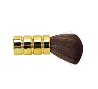 Xiuganpo Spazzola Morbida e Delicata per Spolverare il Collo del Barbiere, Comoda Impugnatura per la Pulizia dei Capelli Rotti, per Parrucchiere, Nylon ABS (GOLD)