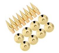 Xiuganpo Staffa Isolante Spike per Altoparlanti, Cuscinetti Paraurti in Rame con Rivestimento di Alta Qualità per Altoparlante, Lettore CD e DVD, 8 Coppie per Home Theatre