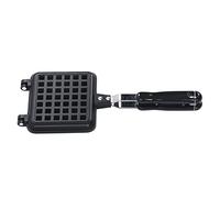 Xiuganpo Stampo per Torta per Waffle Antiaderente a Fondo Piatto Pentola per Waffle con Riscaldamento Efficiente con Foro per Appendere e Fibbia per Riporlo Facilmente, 1 Padella, Negozio di