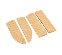Xiuganpo Striscia di Soglia, Gruppo Libero da Sedia a Rotelle Resistenti all'usura della Porta di Gomma Universale per Sedia a Rotelle (Beige)