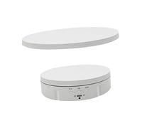 Xiuganpo Supporto per il Display Rotante Elettrico, Giradischi a Rotazione a 360 ° con Telecomando, Supporto per il Display Elettrico per Fotografie e Vetrine di Prodotto