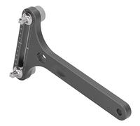 Xiuganpo Supporto per Movimento con Chiave a Forma di T per Apertura Regolabile della Cassa Dell'orologio/coperchio per Riparatori di Orologi in Lega di Alluminio (GRAY)