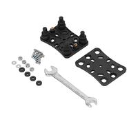 Xiuganpo Supporto per Telefono Cellulare per Moto Ammortizzatore Resistente e Robusto per ATV UTV Nylon Nero e Acciaio Inossidabile 1 unità