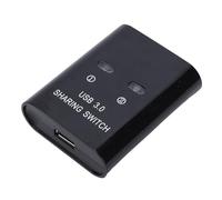 Xiuganpo Switcher USB 3.0 Switch Box di Condivisione Ad Alta velocità per 2 Computer per Condividere 1 Stampante Ideale per Uso in Ufficio Design Compatto