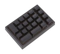 Xiuganpo Tastierino Numerico Meccanico Retroilluminato RGB a 21 Tasti per Computer Portatile, Tastiera Numerica Ergonomica a Risposta Rapida per Operazioni Bancarie, ABSAmbito di applicazione: (BLACK)