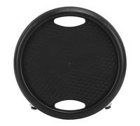Xiuganpo Tavola da per Esercizi Addominali con 4 Rulli per il Rafforzamento del a Casa, Materiale PP Ecologico, Portata 150 Kg (BLACK)