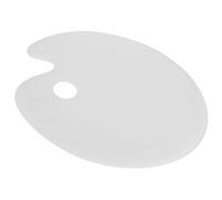 Xiuganpo Tavolozza di Colori Acrilici, Vassoio Trasparente per Miscelazione Colori per Artisti e Studenti, Tavolozza Ovale Facile da Pulire per Acquerello, Guazzo, Olio, Materiale Scolastico