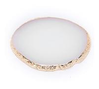 Xiuganpo Tavolozza per Unghie, Miscela di Pigmenti per Smalto per Chiodo 9,6x8,4 Cm per la Stanza delle Unghie Utilizzare a Casa (WHITE)