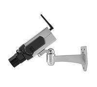 Xiuganpo Telecamera di Sicurezza Finta con Rotazione Automatica, Protezione Solida, Movimento Panoramico Motorizzato Wireless per Casa, Centro Commerciale
