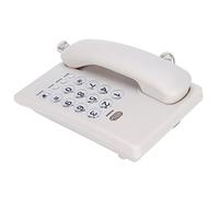 Xiuganpo Telefono Fisso con Filo con Pulsanti Grandi e Ricomposizione 'ultima Chiamata per Ufficio Domestico, Uso in Hotel, Telefono per Anziani (materiale: ABS) (WHITE)