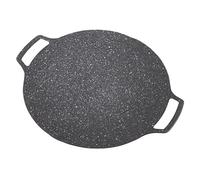 Xiuganpo Teppanyaki - Piastra per Barbecue Coreana con Rivestimento Antiaderente, Pesante per un Gusto Migliore, Padella per Esterni per la Casa (Tipo di gas 33cm)