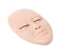 Xiuganpo Testa di Manichino per Ciglia Materiale in Gomma Premium Design del Viso Naturale per Pratica di Estensione delle Ciglia per Principianti per Modello di Esposizione del Salone di Bellezza