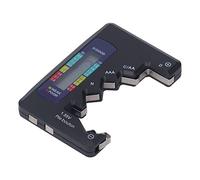 Xiuganpo Tester Digitale per Batterie Tester in Materiale ABS Durevole per Batterie da 1,5 V 9 V e a Bottone Design Compatto (BLACK)