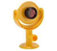 Xiuganpo TROVAMENTO MINI PRISM per la Stazione Totale, Kit di Prisma Tilzi con Staffa, Lente in Vetro Ottico per Misurazioni a Lunga Distanza, Autostrada, con Alloggiamento Giallo