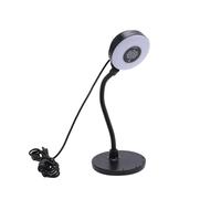 Xiuganpo USB Computer Cam 5MP Incorporato Mic Af Touch Control Focus Automatico, Webcam ABS con Luce di Riempimento e Biella per il Laptop per PC per Chat Online, Studio Domestico,