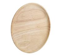 Xiuganpo Vassoio da tè in Legno Massello, Elegante Piatto da Portata Rotondo per Ristoranti Domestici, Piatto da tè con Venature del Legno Naturale per Sushi, Frutta, Ideale per caffè - Marrone, 30