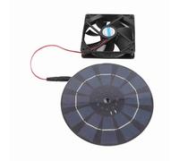 Xiuganpo Ventilatore di Scarico per Pannello Solare Mini Ventilatore a Basso Rumore Ed Efficiente Dal Punto di Vista Energetico per Pollaio e Serra ABS e Lega di Alluminio 3W