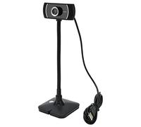 Xiuganpo Web Camera, Fotocamera per Lezioni Online ABS Microfono con Cancellazione del Rumore Messa a Fuoco Manuale per Riunioni