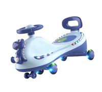 Xiuganpo Wiggle Auto Giocattolo Universale da Cavalcare con Luce Musicale Silenziosa per Bambini Divertimento All'aria Aperta in Plastica 1 unità (BLUE)