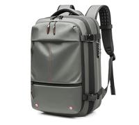 Xiuganpo Zaino da Viaggio Espandibile da 60 Litri, Sigillato Sottovuoto, con Pompa Elettrica e Lucchetto TSA, per Uomo e Donna, Approvato per il Trasporto in Aereo (GREEN)
