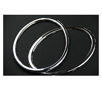 XIUHUI Xwang Store Anello del Coperchio del Faro Anello di Copertura del Faro Accessori for Auto del Cromo Adatti for Nissan Juke 2012 2012 2013 2014 (Color Name : Silver)