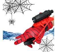 Xiujuers 2 Pcs Guanti Launcher per Giochi per Bambini, Guanti Spiderman Bambino, Spiderman Glove Launcher Set, Lancia Ragnatele Spiderman, Launcher Glove, Guanti Spider Launcher, Regali per Bambini