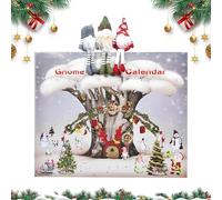 Xiujuers Calendario Avvento Gnomi 2024, 24 Giorni Calendario Conto alla Rovescia, Christmas Gnome Advent Calendar, Calendario Dell'Avvento con Bambole Gnomi, Regalo Di Natale Per Adulti E Bambinid