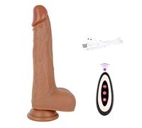 XiuJUNhoho - Giocattolo realistico con ventosa, telecomando wireless
