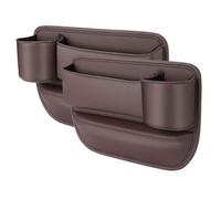 XIUKANGNB Organizzatore Spazi Sedile Auto per Mercedes Benz AMG GT Classe A AMG CLA AMG CLS AMG C AMG E, PU Pelle Portabicchieri Scatola Portaoggetti Seggiolino Riempitivo Tasca Laterale,A/Brown