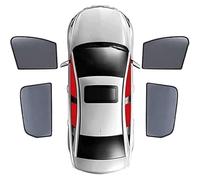 XIUKANGNB Tendine Parasole Auto Magnetiche per MG HS (AS23) 2018-2024, Finestrini Laterali Parabrezza Visiera Anti-UV Traspirante, Accessori Auto Magnetici,D/4 Window Doors