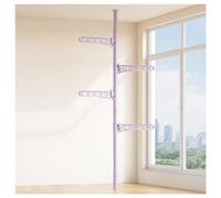 Xiulideni, appendiabiti regolabile a 3-6 ripiani, dal pavimento al soffitto, autoportante, ad angolo, per camera da letto, soggiorno, design verticale salvaspazio