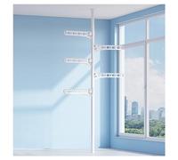 Xiulideni - Appendiabiti regolabile da pavimento a soffitto a 3-6 ripiani, autoportante, ad angolo, per camera da letto, soggiorno, corridoio